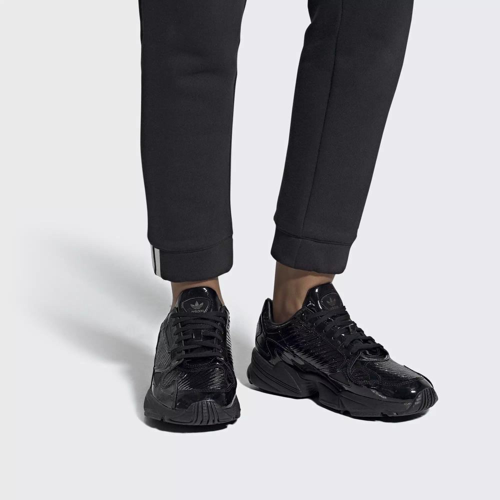 Adidas Falcon Tenis Negros Para Mujer (MX-57607)